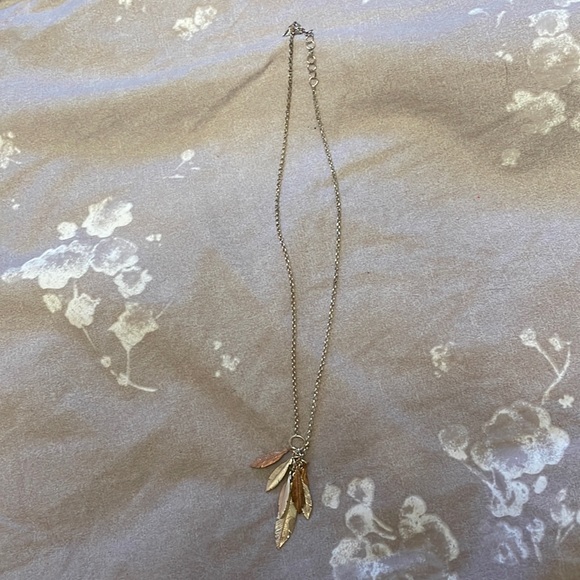sterling silver feather necklace - Picture 2 of 4